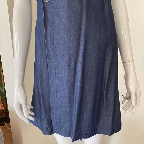 G Star Raw Dark Denim Mini Wrap Dress Size XS - Picture 4 of 11